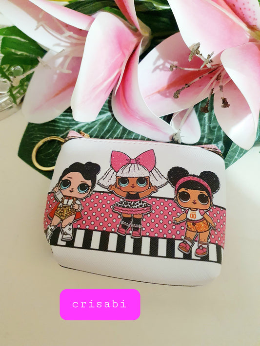 Lol Modepuppe Portemonnaie Geldbörse Mädchen mit Armband Haargummis Geschenkpack
