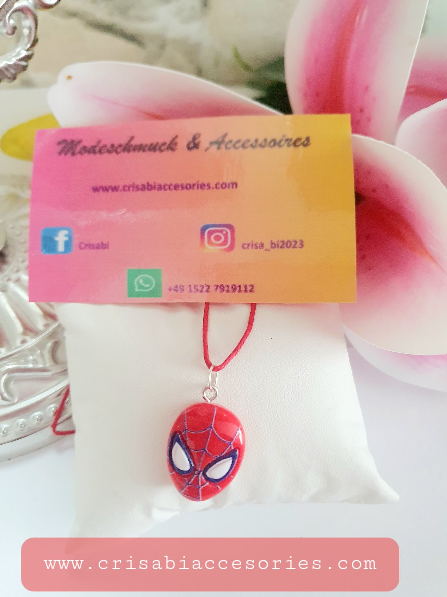 Spiderman Marvel 3 Varianten Faden Ketten Handmade