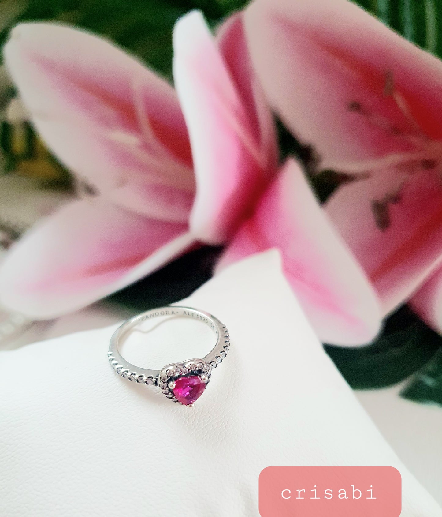 Pandora Originale Ring Ideale Geschenk 🎁 Rote Herz ❤