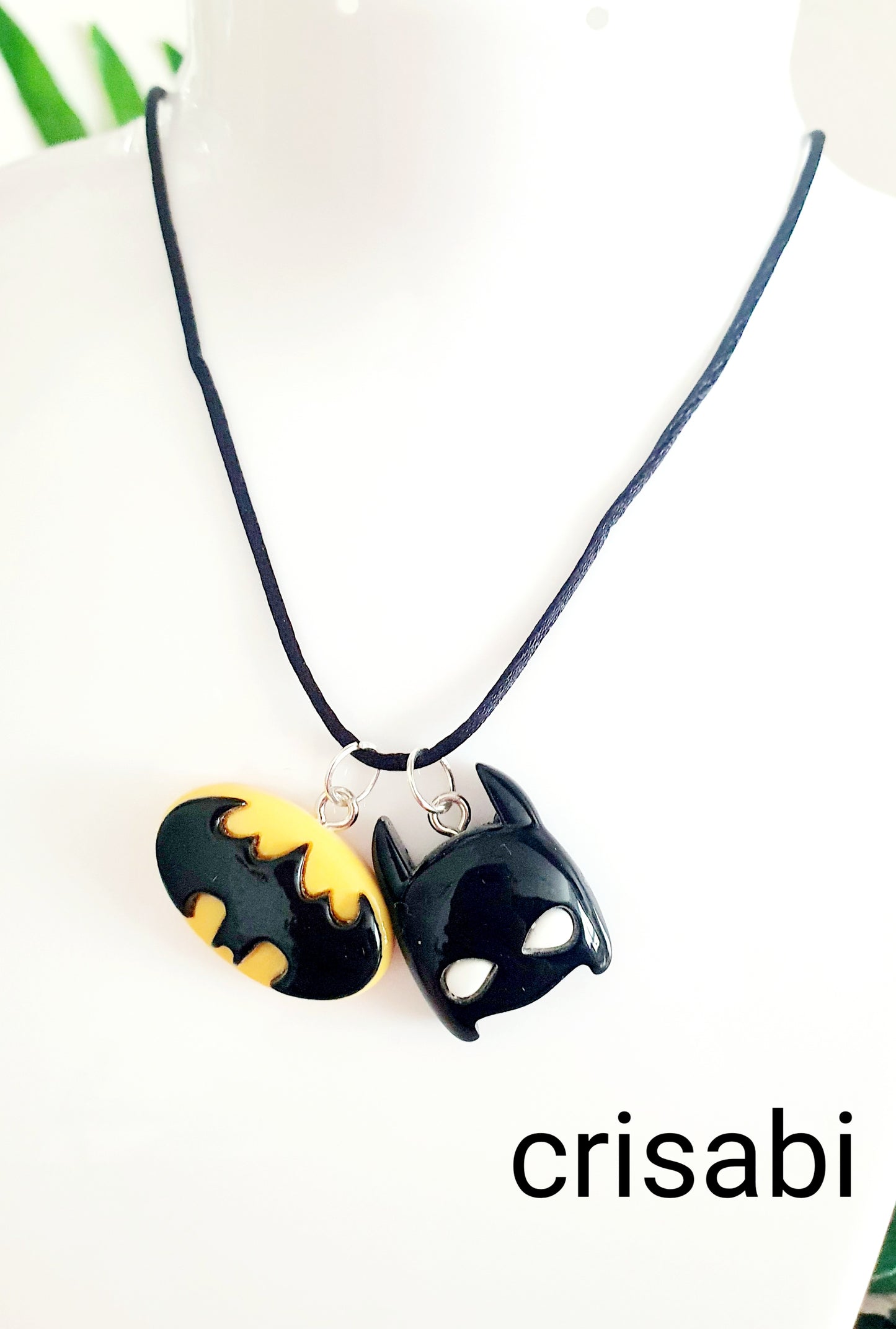 Batman Marvel Halskette Handmade mit Fadenkette